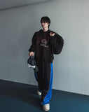 Pian Wide Color Matching Track Pants