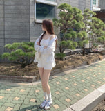Detachable Pelvic Pad All Banding Cotton Shorts