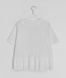 Silke Round Collar Frill Blouse