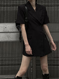 Tabarin wrap one piece short sleeve jacket