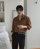 Wooden Stripe Western Crop Shirt