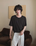[LANARCH] Basic U-Neck Short Sleeve T-Shirt