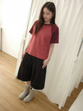 [BAONHAUS] Hirun Dot Color Matching Raglan Short Sleeve Tee