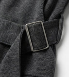 Buckle Strap High Neck Jersey Top