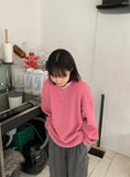 [unisex] Milonde Ribbed Round Over Knit