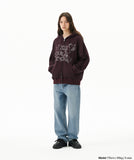 EMPTY STRIPE ZIP UP HOODIE