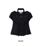 Delre Sheer Wrinkle Blouse
