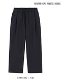 Worm Heat Pintuck Wide Sweatpants