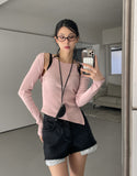 Connie unbalanced halter-neck bolero Set