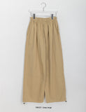 [BAONHAUS] Gokobu Color Cotton Banding Wide Pants