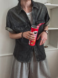 Pina Cool Denim Half Shirt