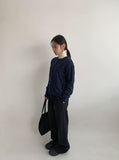 Yuhri Dot Round Knit Cardigan