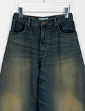 Rokoku brushed balloon denim pants