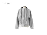 Inf Check Color Matching Two-Way Hood Zip-Up