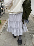 Saya Tiered Banding Midi Skirt
