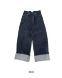 Martin Non-Faded Pocket Wide Denim Pants