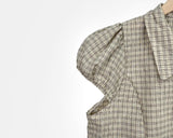 Todin Check Short Sleeve Blouse