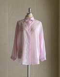 Lentive See-Through Striped Shirt