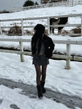 Corset Ribbon Mini Skirt