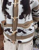 Bedin Nordic Toggle Knit Cardigan