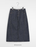 Enkel Bokashi Bijo Denim Long Skirt