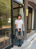 Henville Washing Denim Balloon Wide Pants
