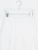 Fiumi Frill Shirring Midi Banding Skirt