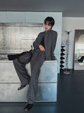 Gakuran pintuck wide pants