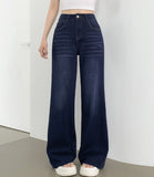 Span Hem Cutting Wide Bootcut Fit Denim Pants