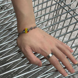 Flower steel bracelet