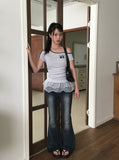Vite Tiered Layered Mini Wrap Skirt