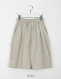 [unisex] Mizuki Carpender Banding Bermuda Cotton Pants