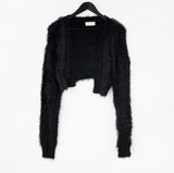 Netted Fur Bolero Cardigan