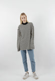 Longsleeve Heavy Overfit Stripe Half Turtleneck