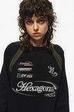 Hexagonal Raglan Sweatshirt