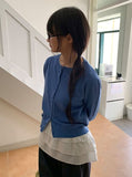 Hayushi Round Neck Button Cardigan