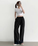 Cargo ver Rustle Cooling Banding Long Wide Pants