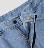 Washed Tapered Denim Pants