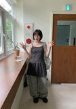 Beita Stripe Wide Cotton Pants