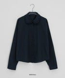 Ryurri Check Frill Collar Blouse