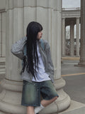 Nook's Rivet Square Denim Shorts