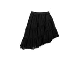 Banna Tiered Frill Tulle Unbalance Skirt