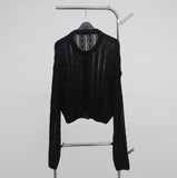 Uva see-through knit cardigan