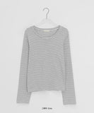 Kimber Stripe Round Long Sleeve Tee
