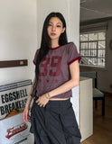 39 Sporty Pinstripe Ringer Short Sleeve