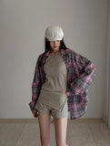 side zipper pig shorts