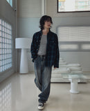 Ripple Semi Baggy Denim Pants