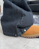 Eiffel studded striped denim pants
