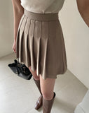 Log Pleated Bandng Skirt