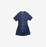 hoz stitch denim one piece